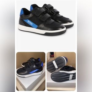 Baby Boy Hugo Boss Logo Stripe Sneakers Sz 20 (4C)